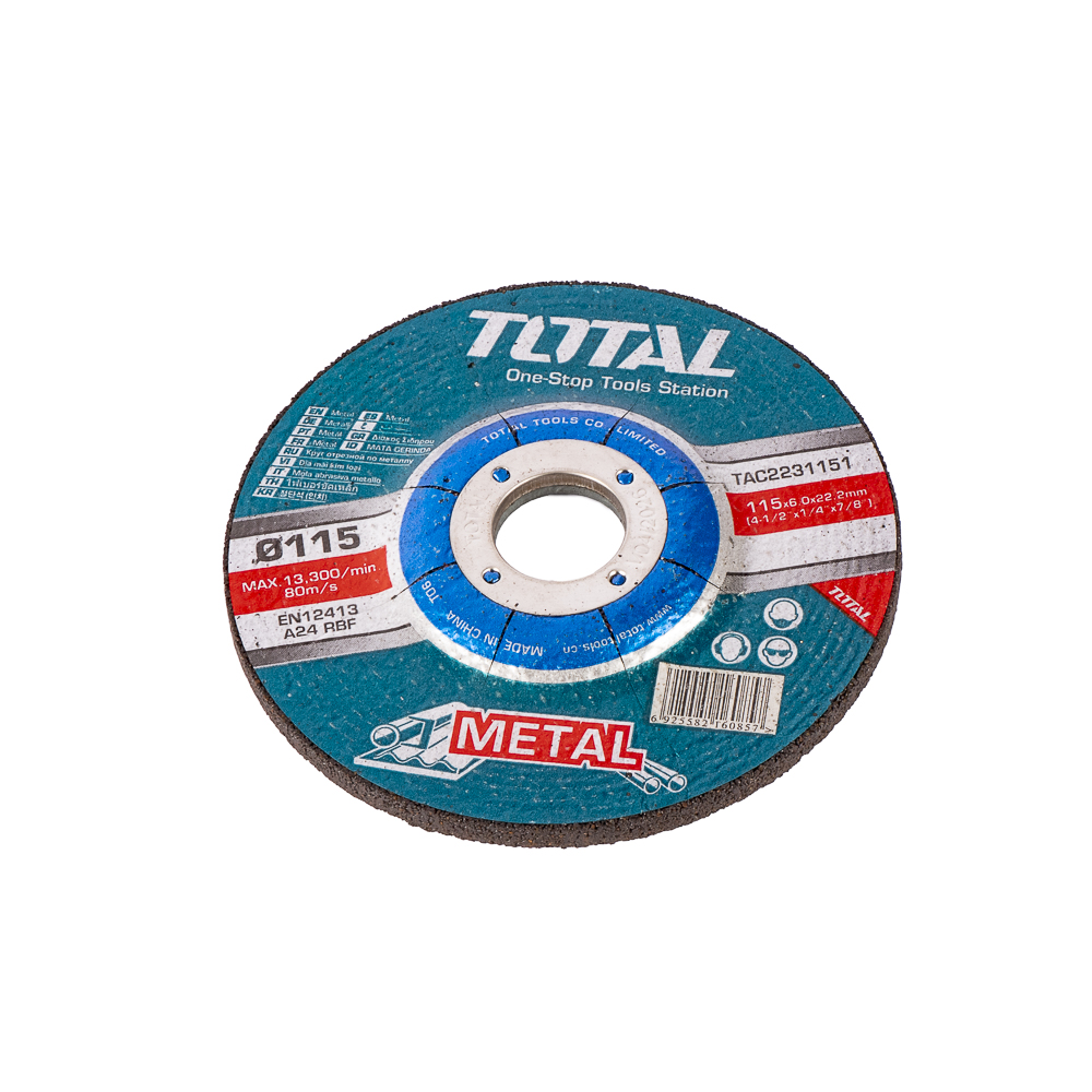 Disco esmerilar metal total 41/2x7/8