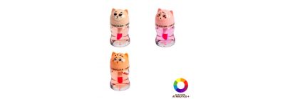 Brillo labial estampado gato