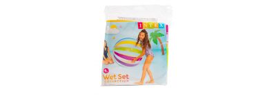 Bola playa inflable transparente puntos mlt 1.07m