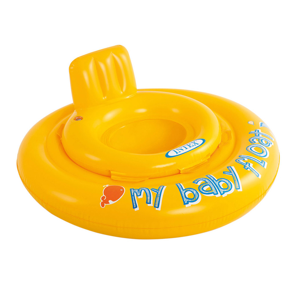 Flotador inflable plástico amarillo 70cm