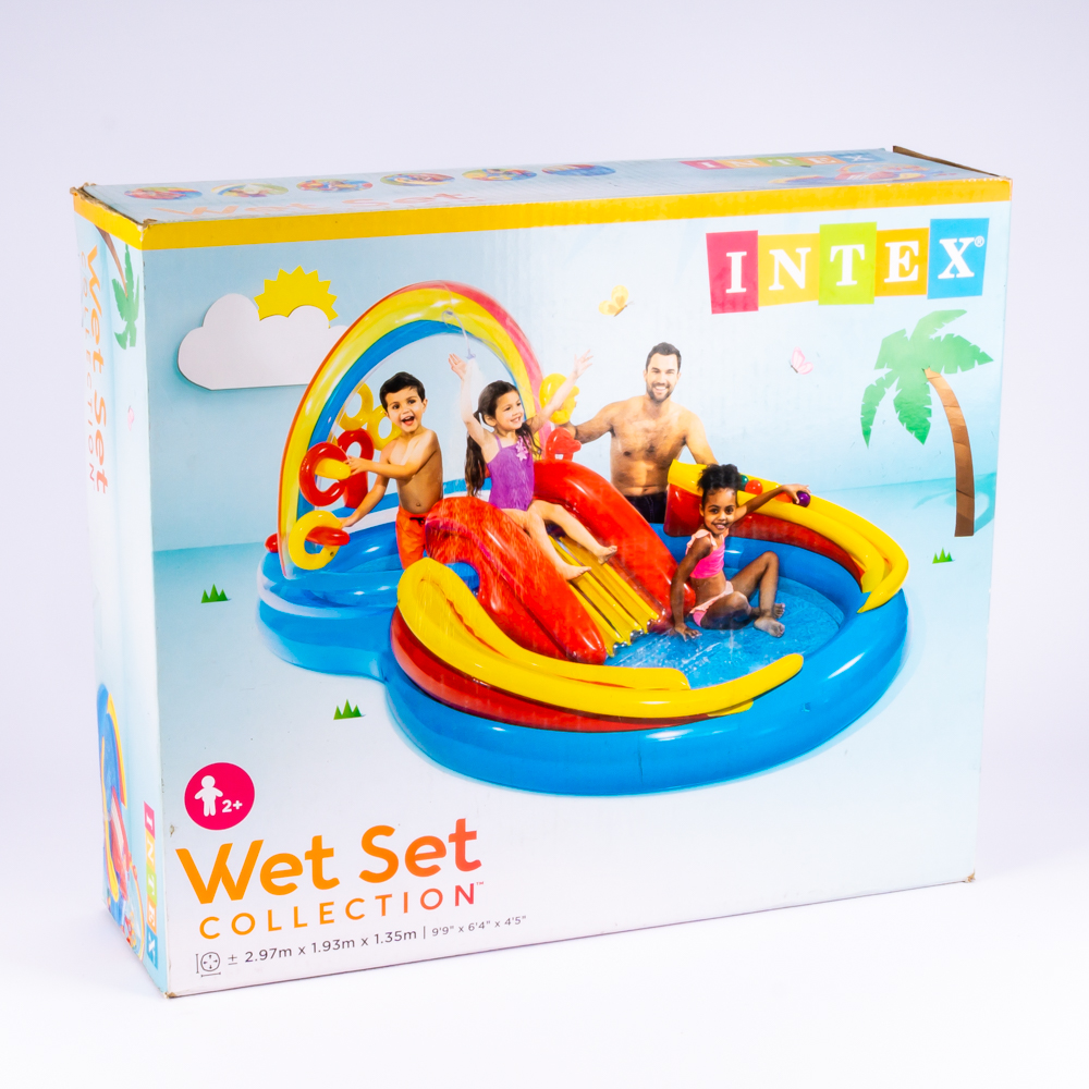 Juego acuático inflable arcoíris ring