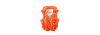 Chaleco flotador infantil liso 50x47cm 3-6a naranja