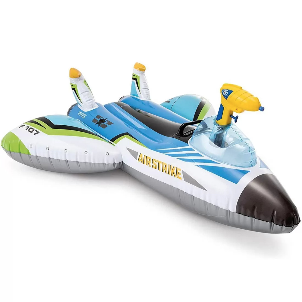 Figura inflable Intex avión pistola agua 46pulg +3a 