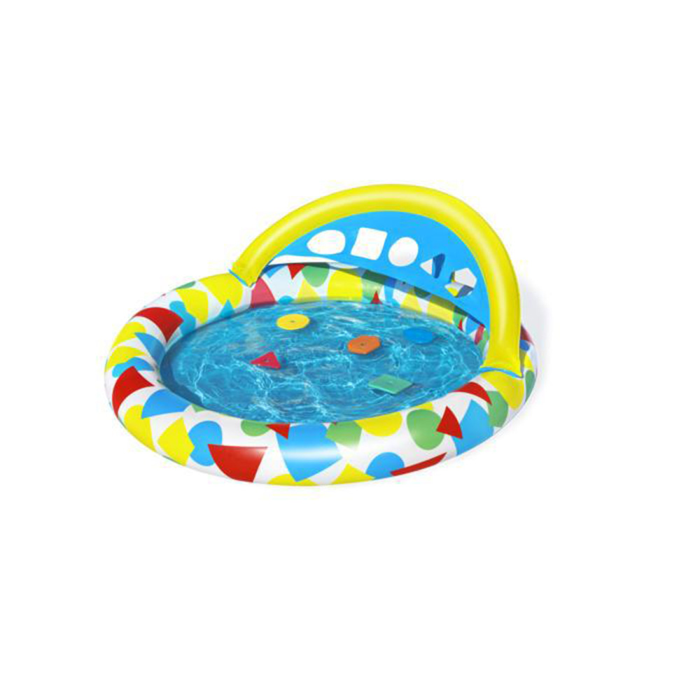 Piscina inflable estampado con actividades para bebé +8m 120x17x46cm mlt