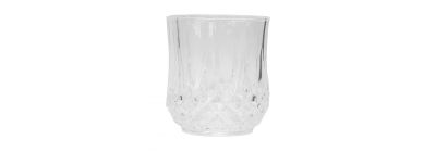 Vaso vidrio con relieve 290ml transparente