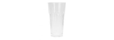Vaso vidrio con relieve 500ml transparente