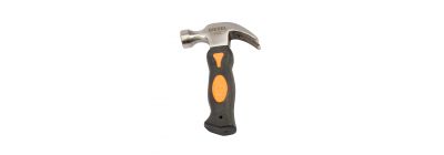 Martillo metálico 8oz 16.3cm negro con naranja