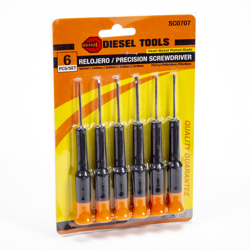 Mini destornillador Diesel Tools reloj 6pzas