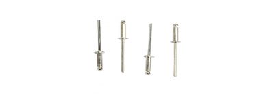 Remache metálico 50und plateado