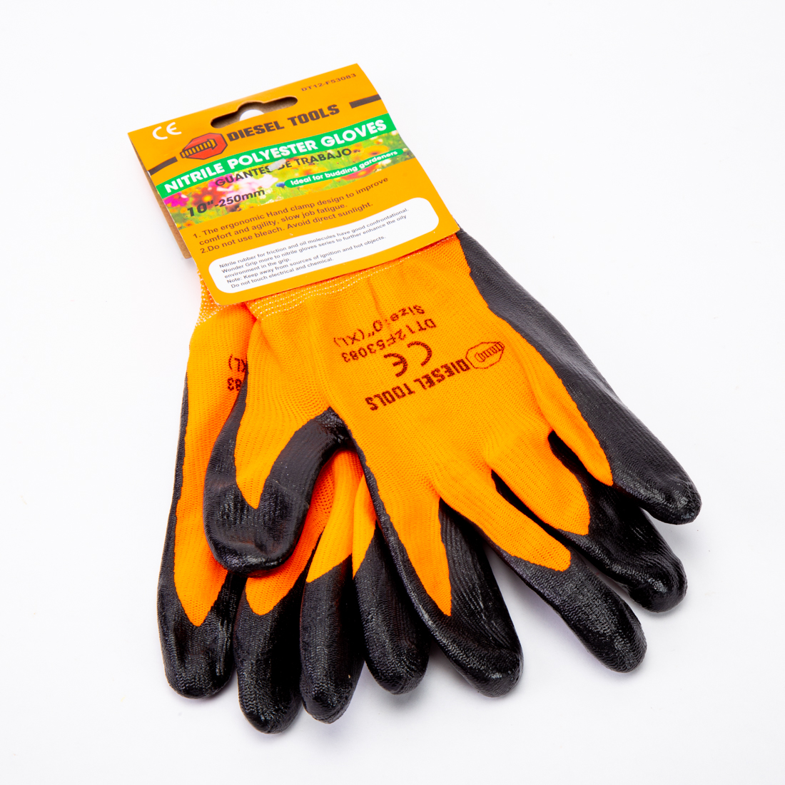 GUANTES P/TRABAJO NITRILO 11PULG