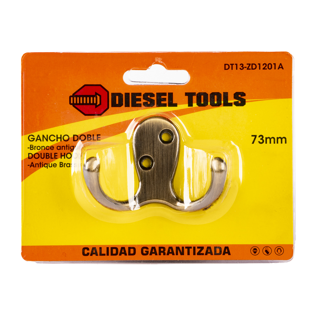 Gancho Diesel Tools metal para puerta pequeña