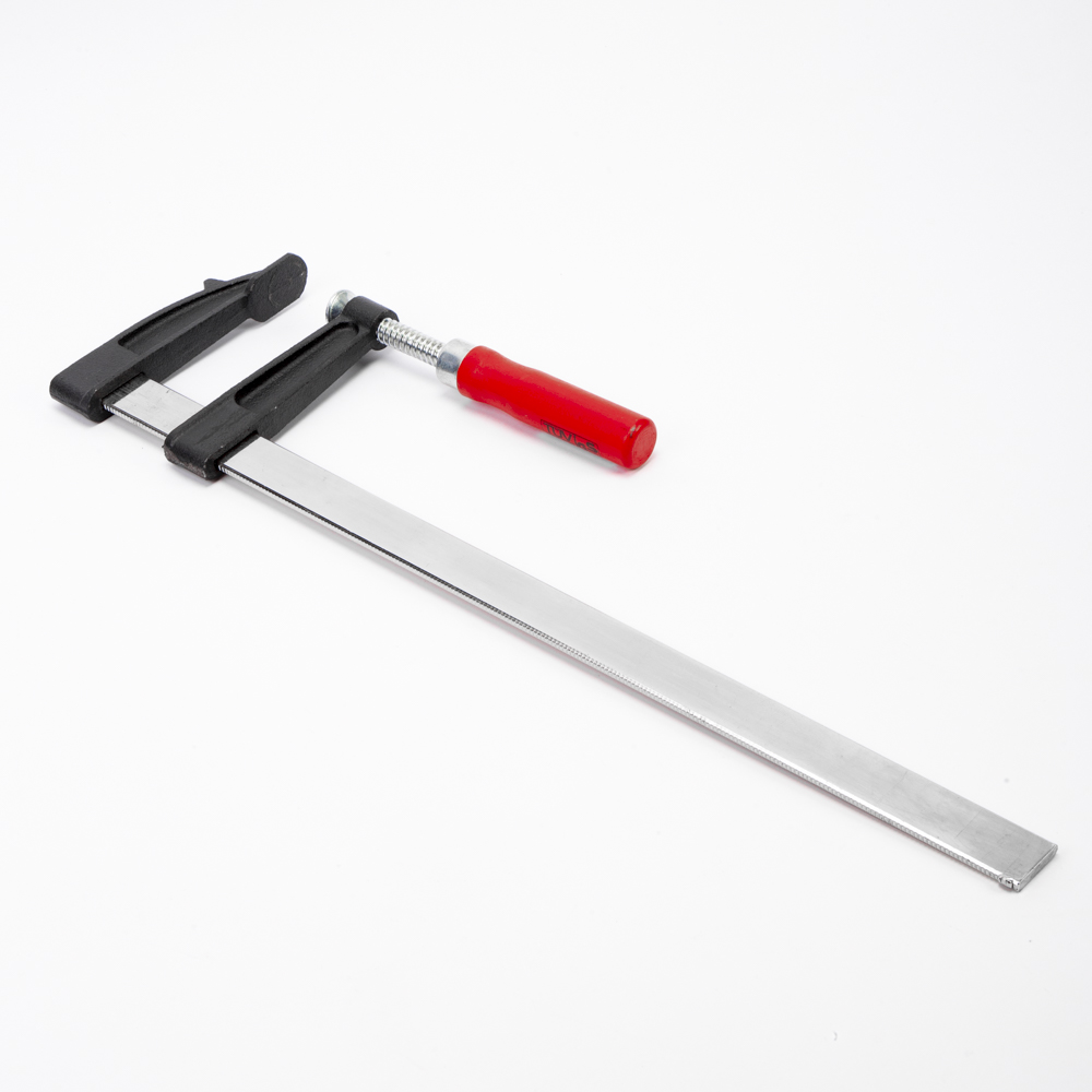 Prensa metal mango rojo 80x400mm