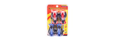 Destornillador mini metalico 4pzas surtido