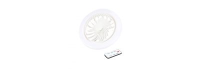 Ventilador y bombillo luz led con control 24w blanco