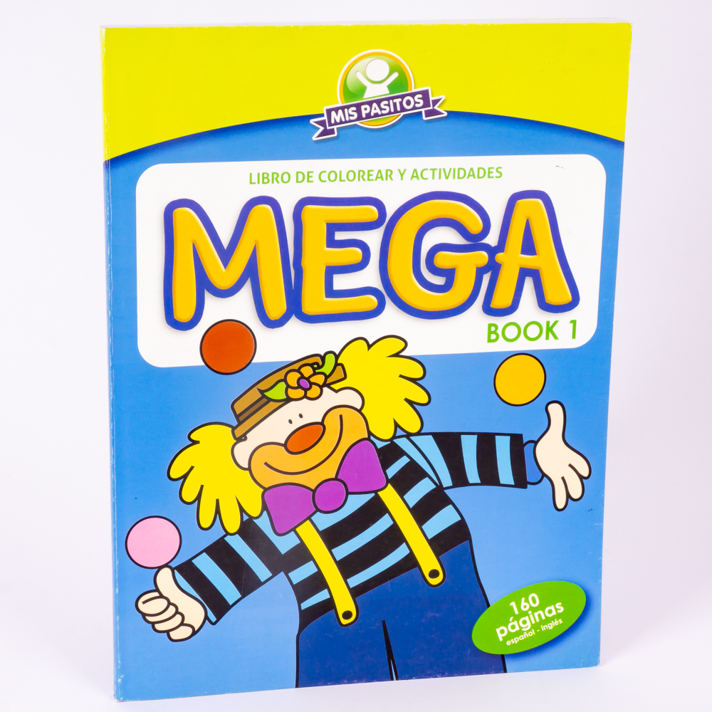 Libro colorear Mis Pasitos mega book 1