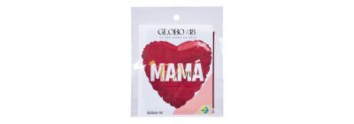 Globo corazón rojo mamá