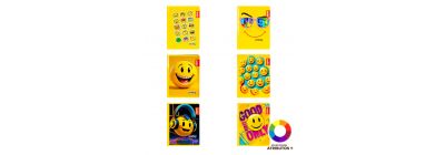 Cuaderno cosido estampado smileys 100h surtido Surtido por estilo