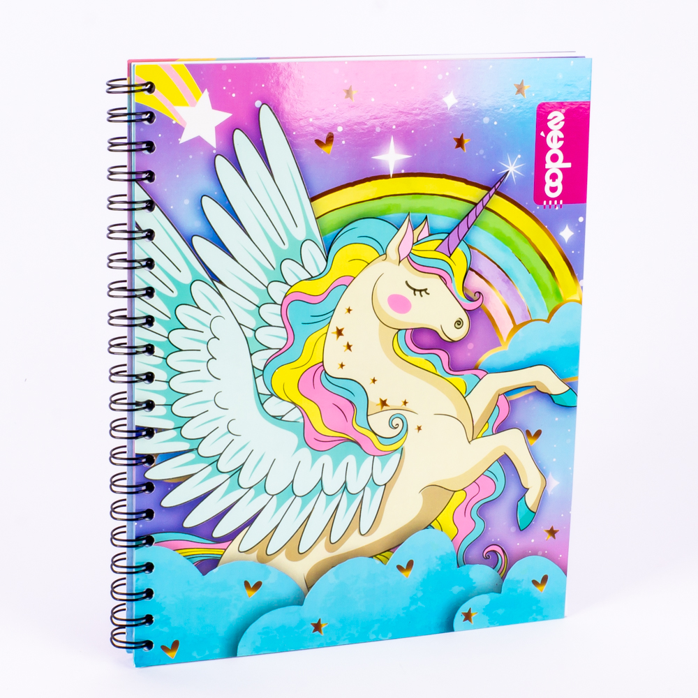 Cuaderno espiral estampado unicornio 100h Surtido por estilo