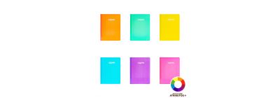 Cuaderno cosido colores pastel