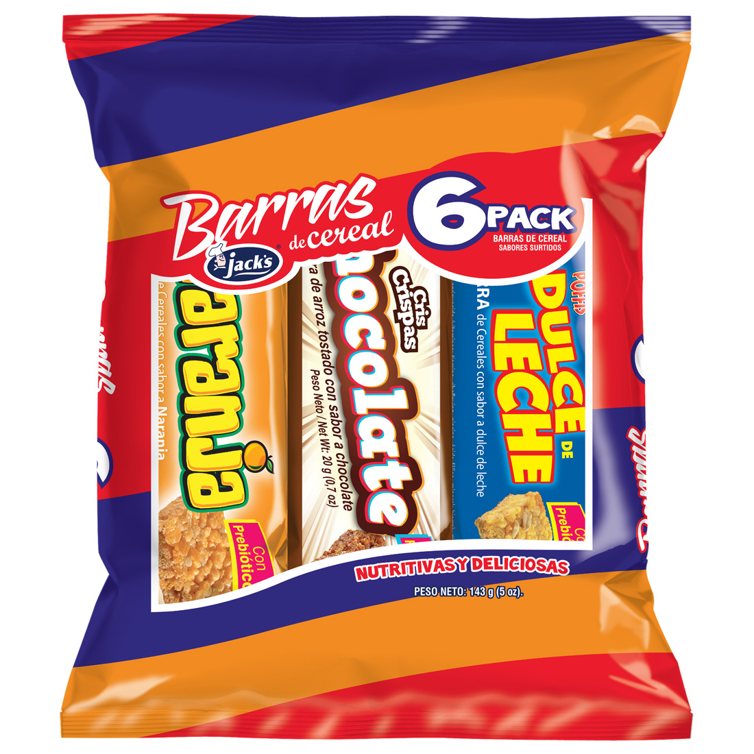 Barra Cereal Jacks Kids Surtido 6Und
