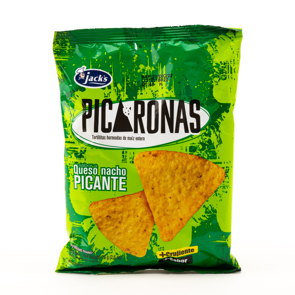 Picaronas Jack's queso nacho picante 75g