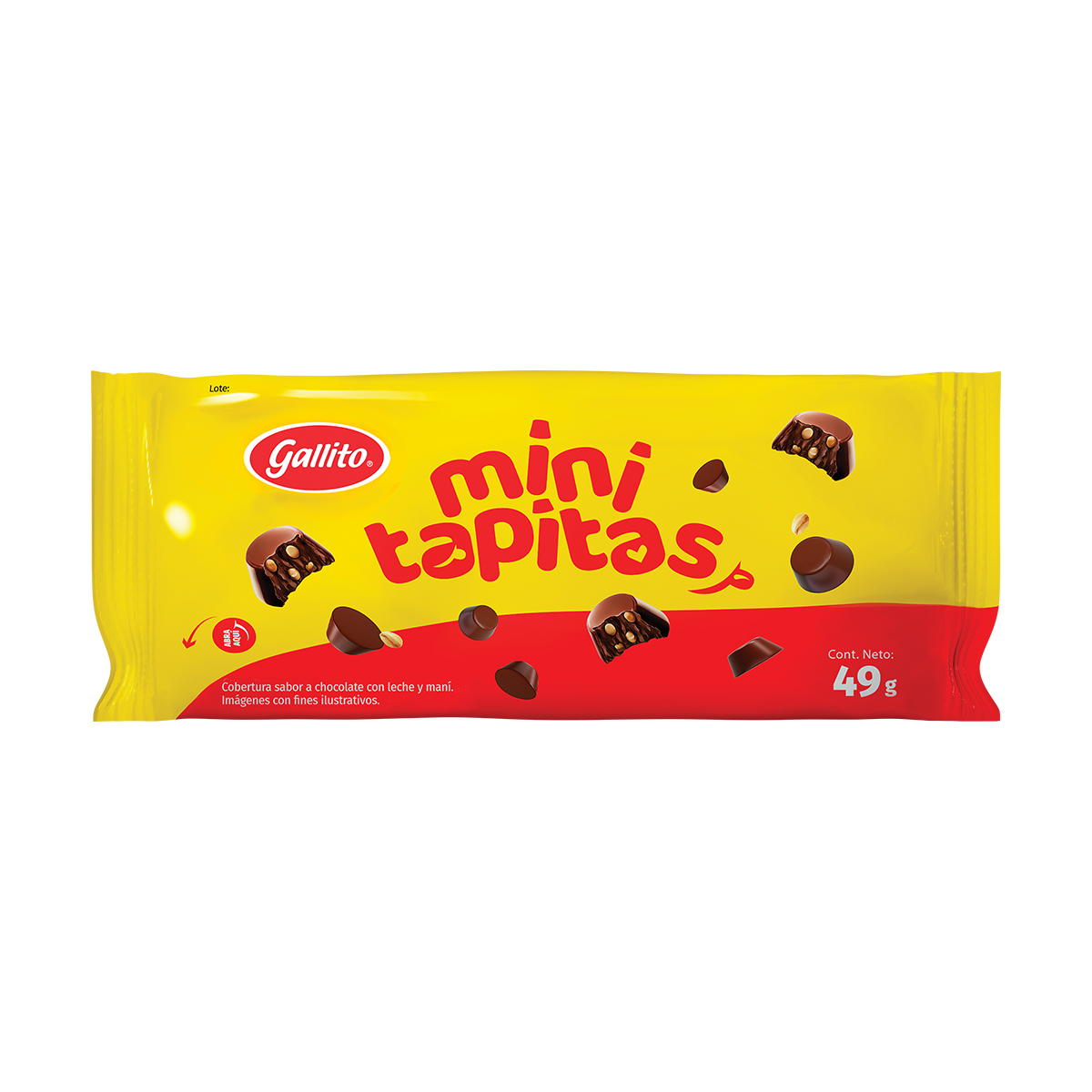 Chocolate Gallito mini tapitas 49g