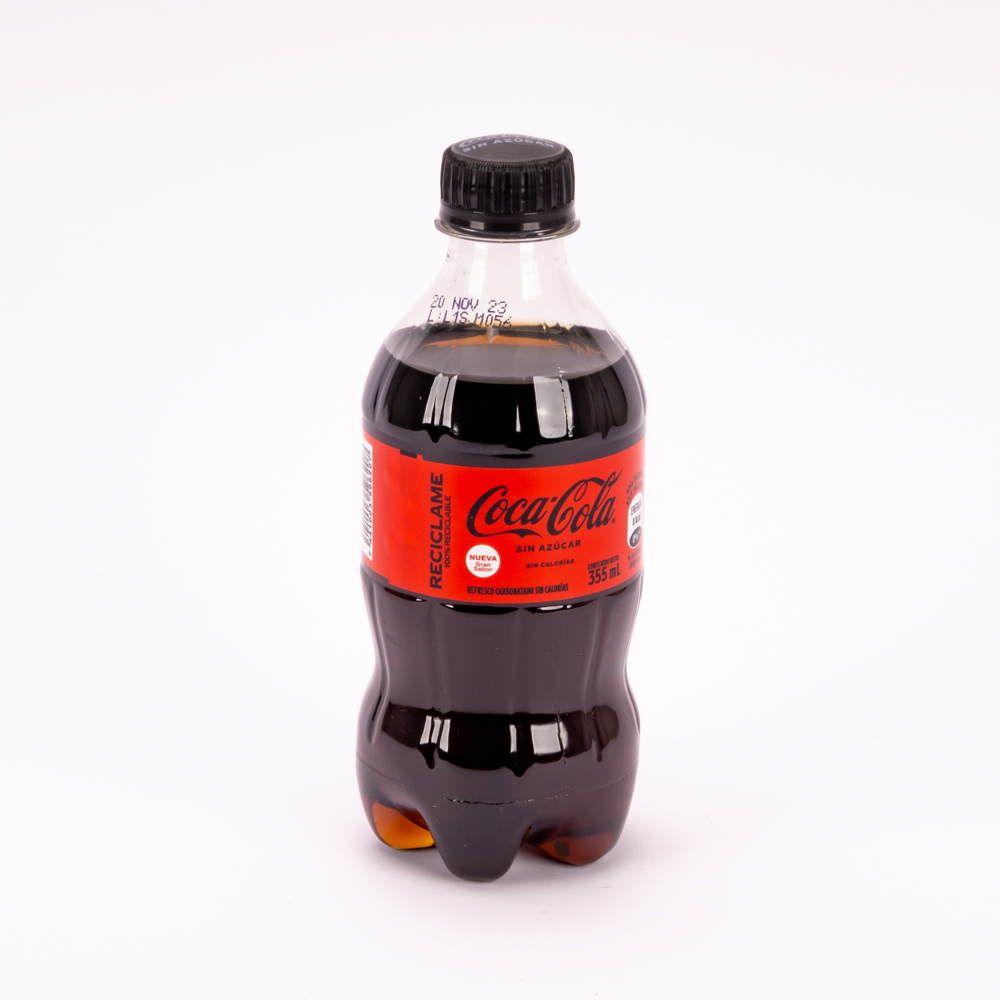 Refresco gaseoso Coca Cola sin azúcar 355ml