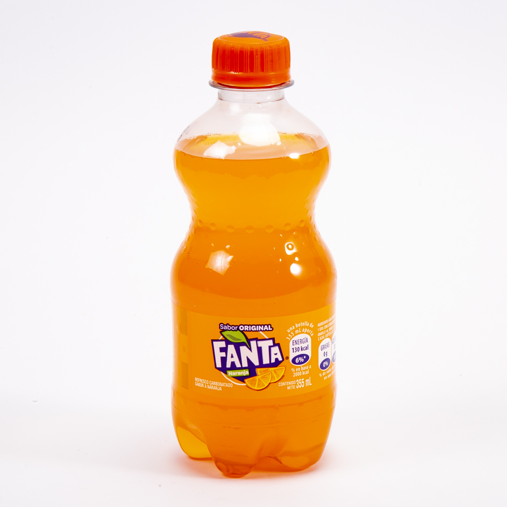 Refresco gaseoso Fanta naranja 355ml