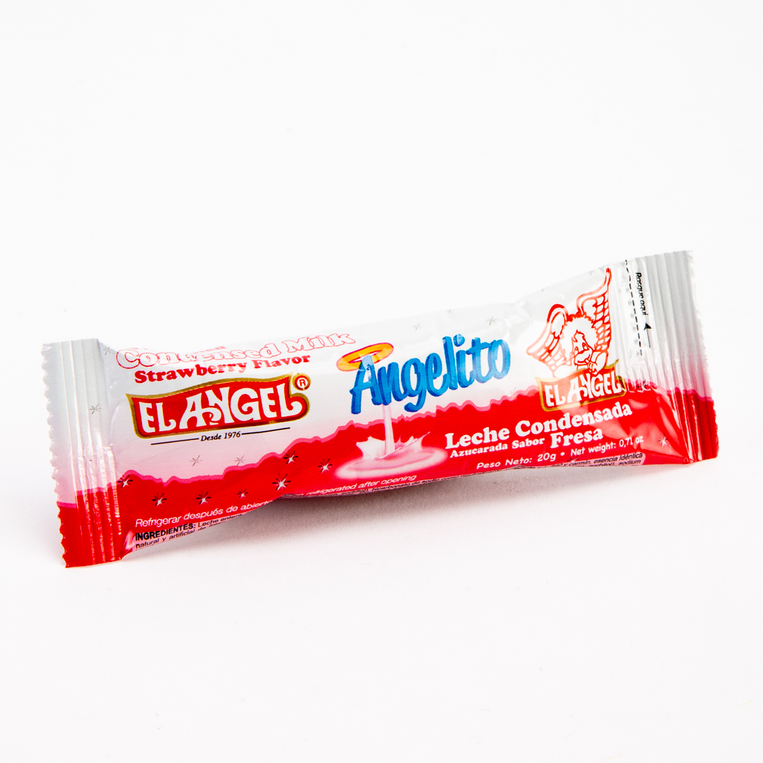 Leche condensada El Ángel sabor surtido 20g