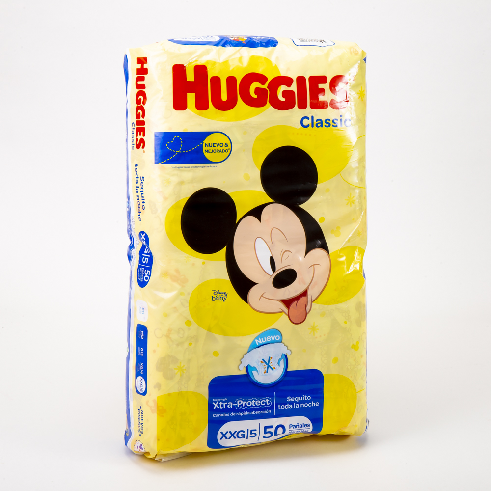 Pañales Huggies clásicos jumbo xxg 6x50 Frozen