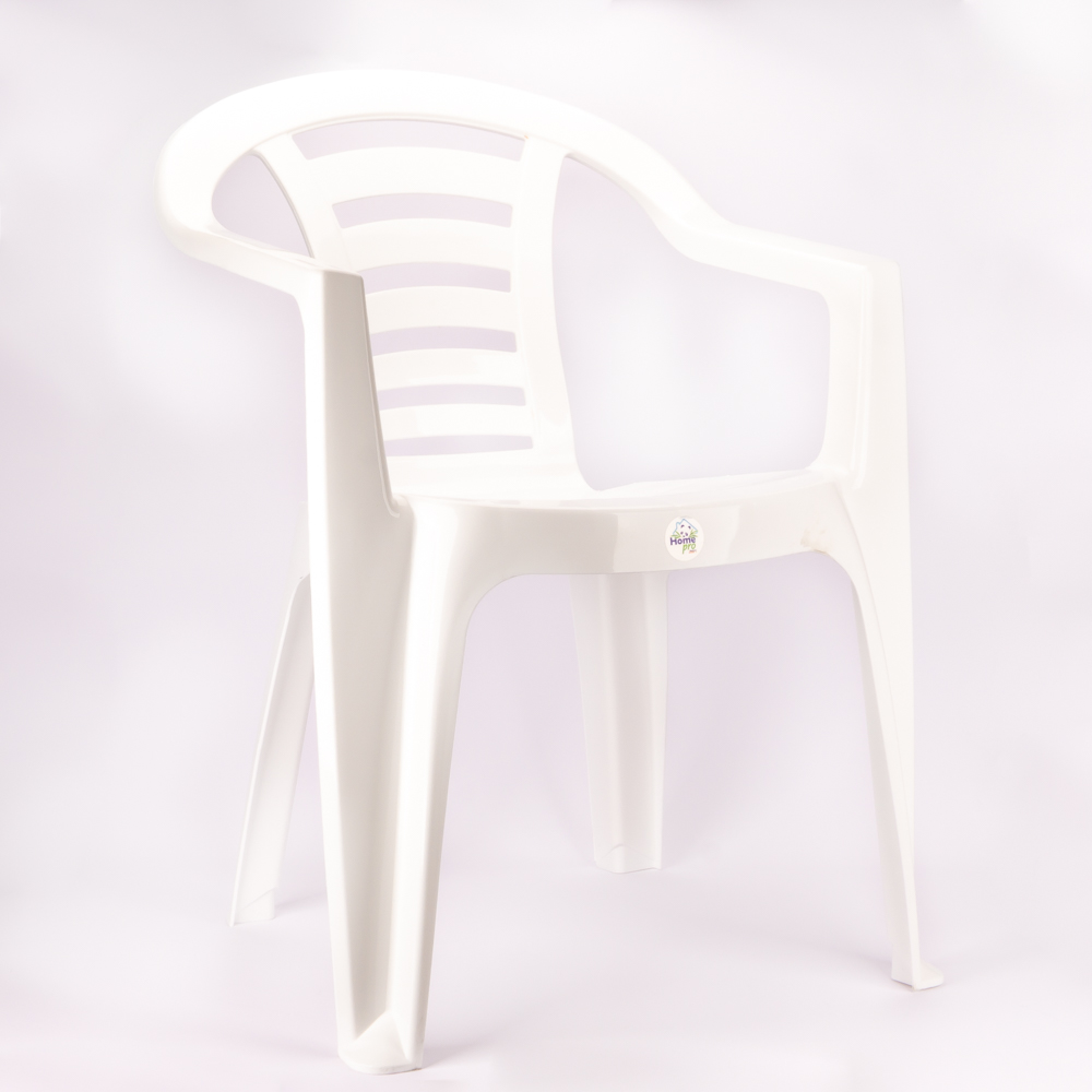 Silla plástica con brazo lisa