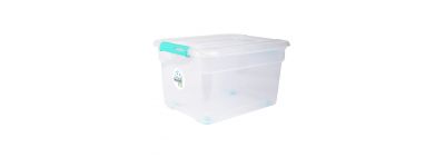 Caja Milano 23 l plástico transparente