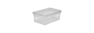Caja transparente compacta y útil
