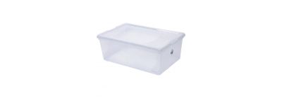 Caja transparente amplia y útil