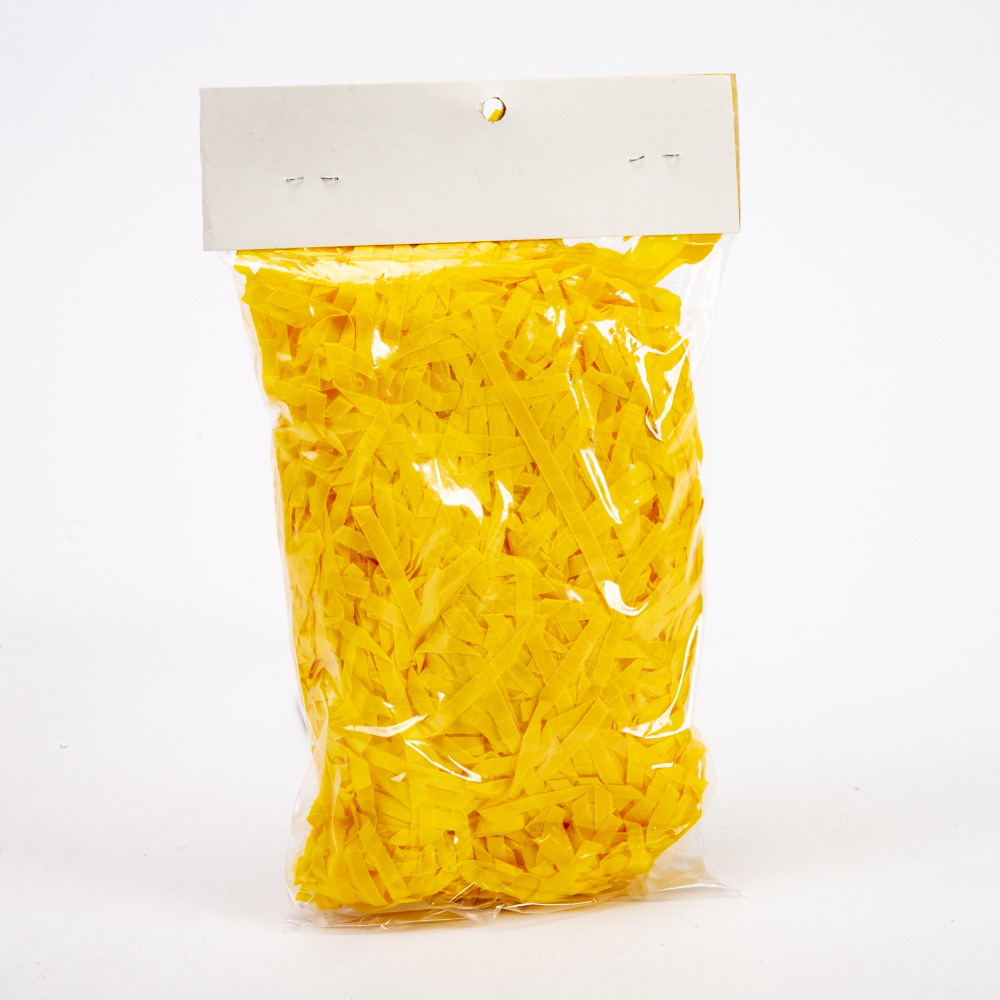 Relleno tiras papel amarillo 200g