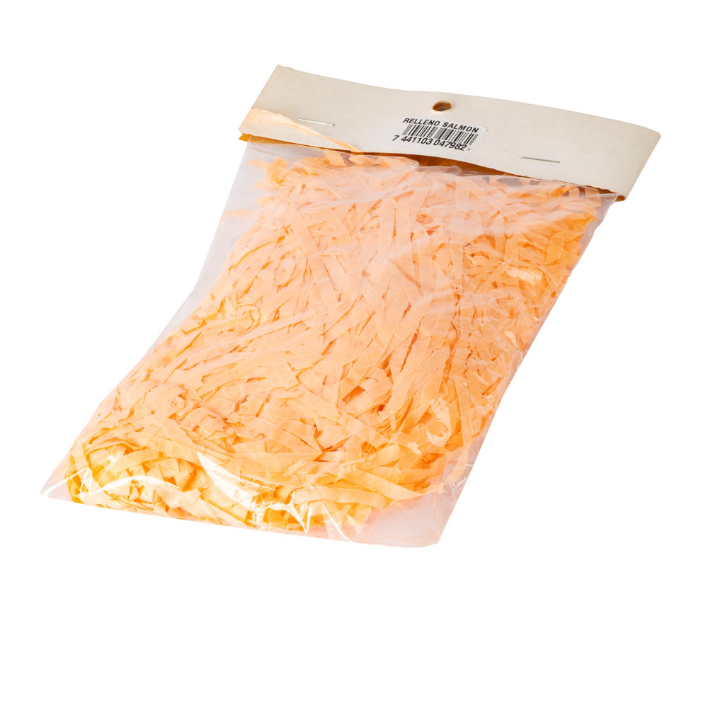 Relleno tiras papel salmon 20g