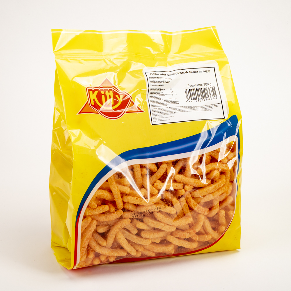 Snacks palitos sabor queso harina trigo 300g