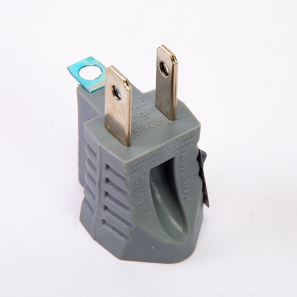 Adaptador polarizado tierra 15a 125v