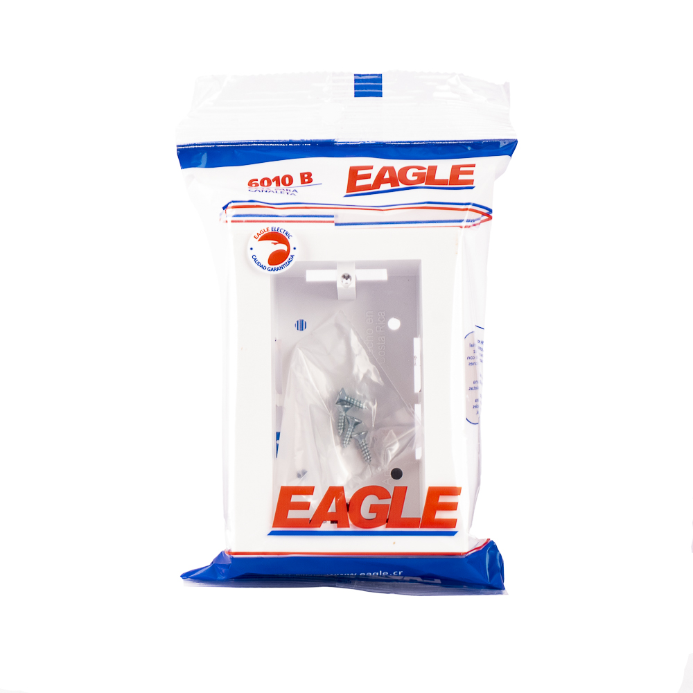 Caja eagle canaleta plastica blanca