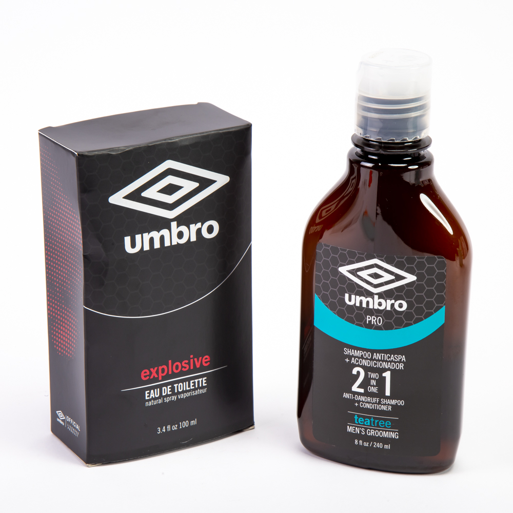 Umbro estuche fragrance explosive 100 ml + shampoo