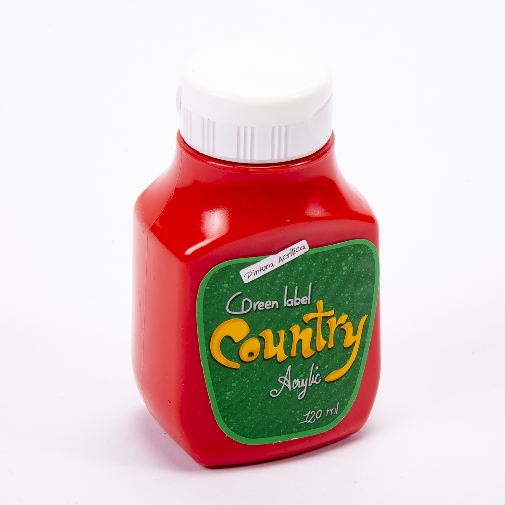 Pintura Country rojo primario 120ml #159