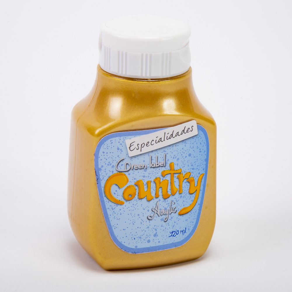 Pintura Country metal oro claro 120ml #207