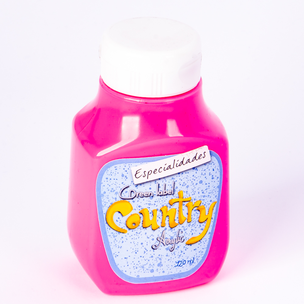 Pintura Country neón rosado 120ml #256