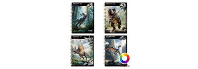 Cuaderno cosido diseño dinosaurios