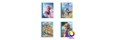 Cuaderno cosido diseño princesas