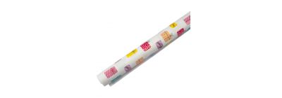 Papel de regalo diseño cajitas festivas