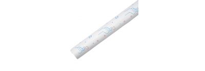 Papel regalo corazones blanco