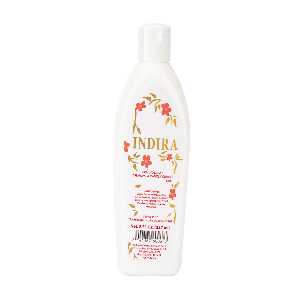 Crema manos/cuerpo vitamina E 237ml indira