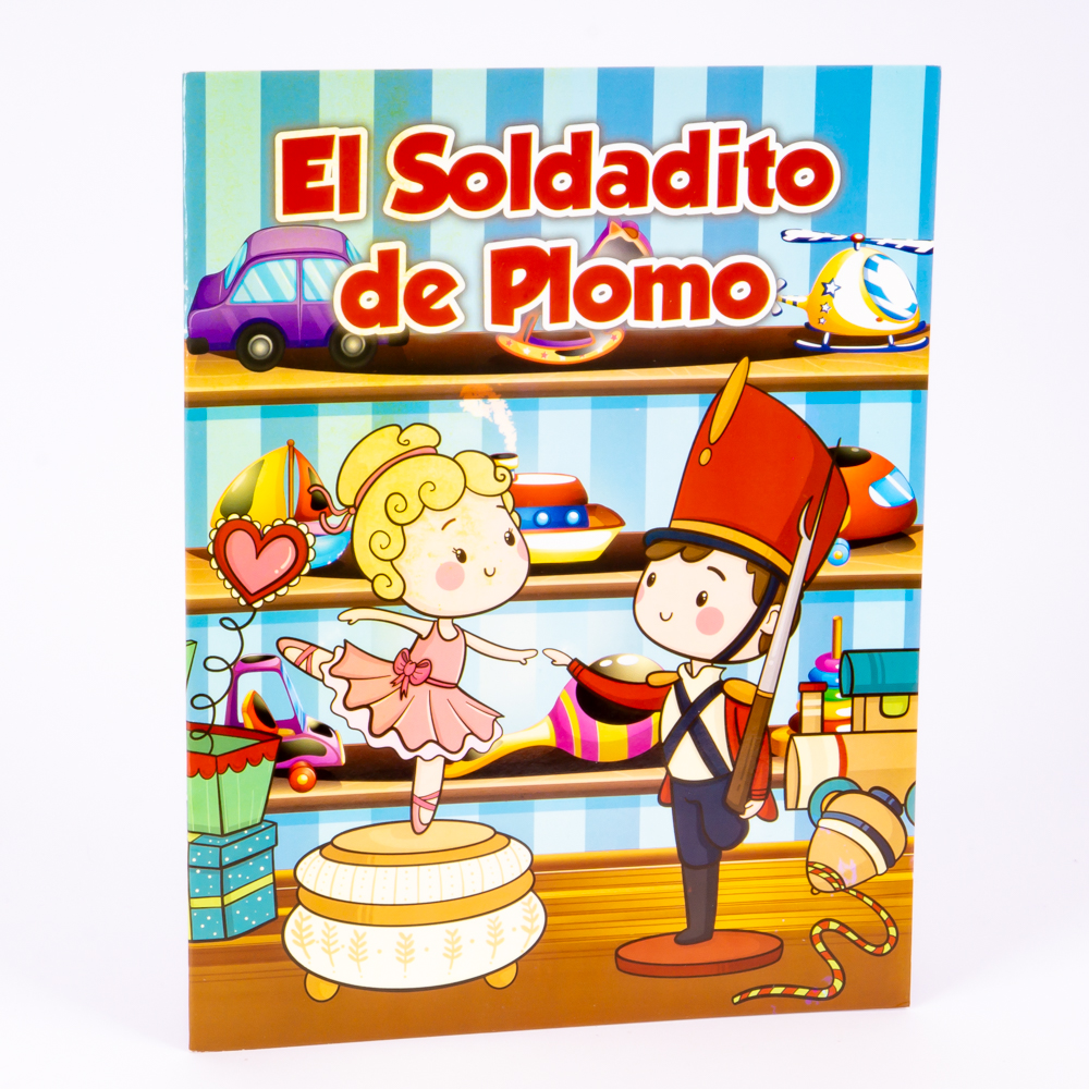 Libro cuento colorear el soldadito plomo