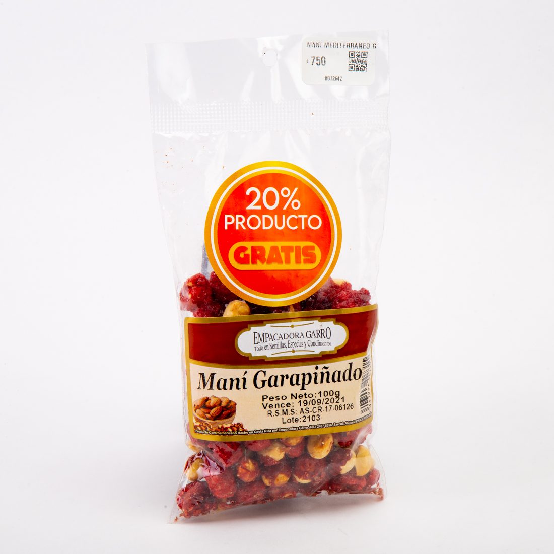 Maní Nibble Nuts garapiñado 100g